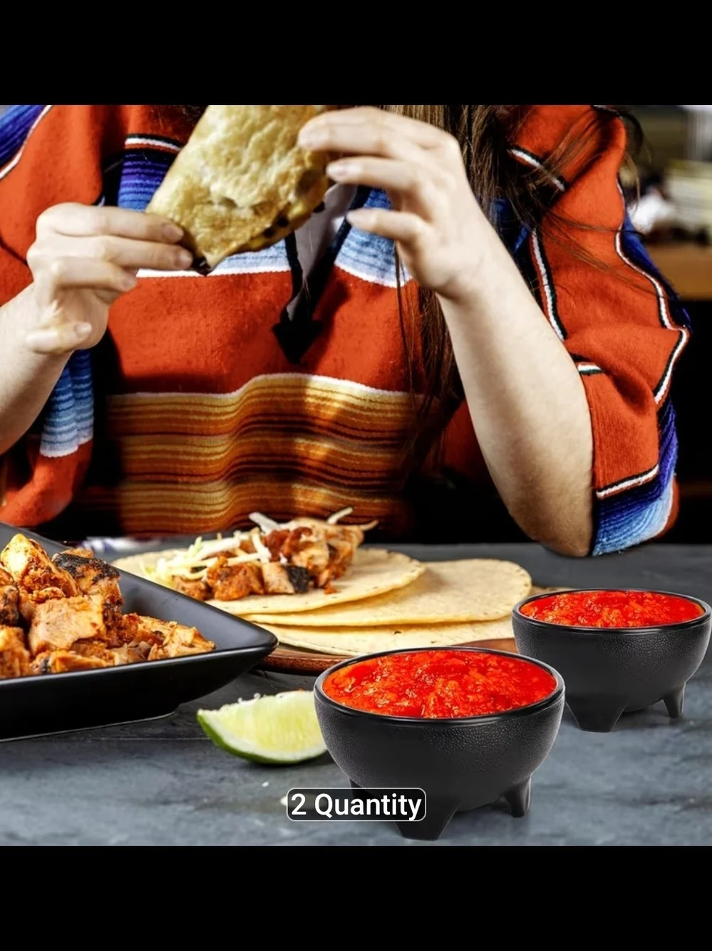 Footed Salsa Bowl Set - 2 Pieces